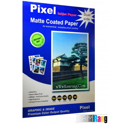 کاغذ کتد مات Pixel سایز A4 وزن 140 گرم دو طرفه