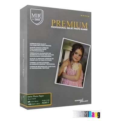 کاغذ ساتین میر سایز 13x18 وزن 260 گرم 100 برگ