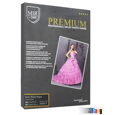 کاغذ ساتین میر سایز A4 وزن 260 گرم 20 برگ