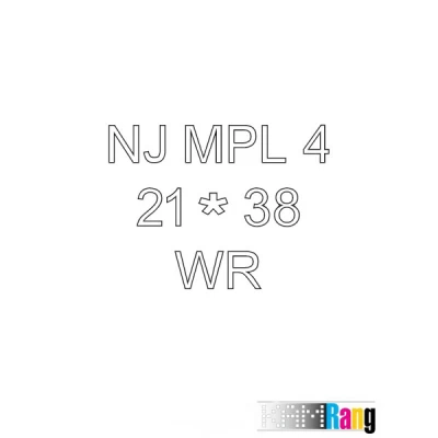 کاغذ پشت چسبدار نواجت 100 برگی 160 گرمی NJ MPL 65 - 21x38 WR