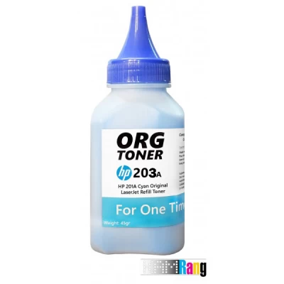 تونر یکبار شارژ کارتریج لیزر رنگی اچ پی 203A آبی