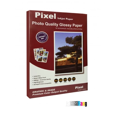 کاغذ گلاسه پیکسل سایز A4 وزن 260 گرم 100 برگ