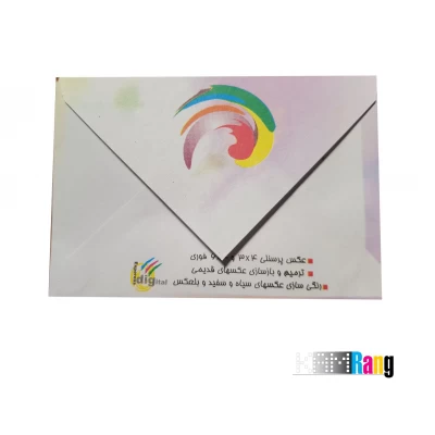 پاکت نامه عکس سایز 6X9 طرح دار