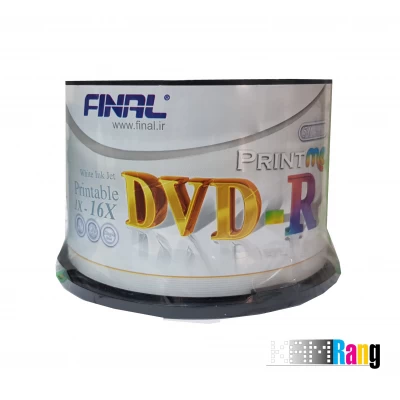 دی وی دی خام فینال مدل PRINT ME بسته 50 تایی