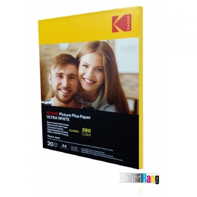 کاغذ های گلاسه کداک سایز A4 وزن 280 گرم 20 برگ
