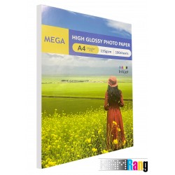 کاغذ گلاسه مگا سایز A4 وزن 135 گرم 100 برگ