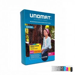 کاغذ لاستر یونومات سایز 10x15 وزن 260 گرم 100 برگ