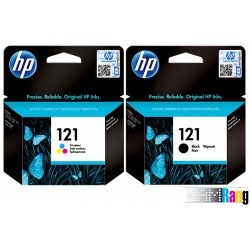 کارتریج جوهرافشان HP-121 مشکی و رنگی