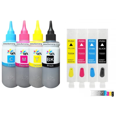 کارتریج قابل شارژ جوهرافشان اپسون T0551 - T0554