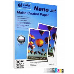 کاغذ کتد مات Nanojet سایز A4 وزن 108 گرم