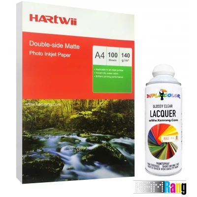 کاغذ کتد مات هارتوی سایز A4 وزن 140 گرم 100 برگ دوطرفه