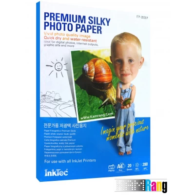 کاغذ سیلکی (ابریشمی) اینک تک سایز A4 وزن 280 گرم 20 برگ