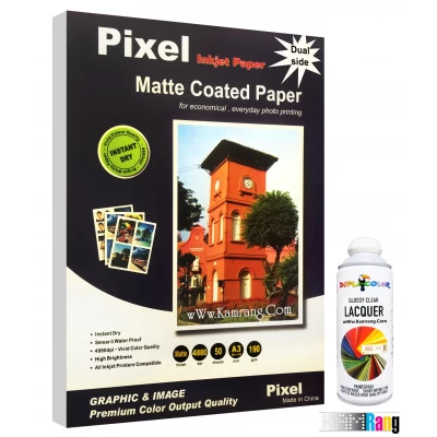 کاغذ کتد مات پیکسل سایز A3 وزن 190 گرم 50 برگ دو طرفه
