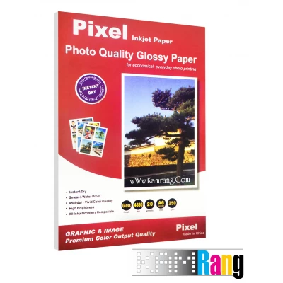 کاغذ فتوگلاسه پیکسل سایز 10x15 وزن 250 گرم 20 برگ