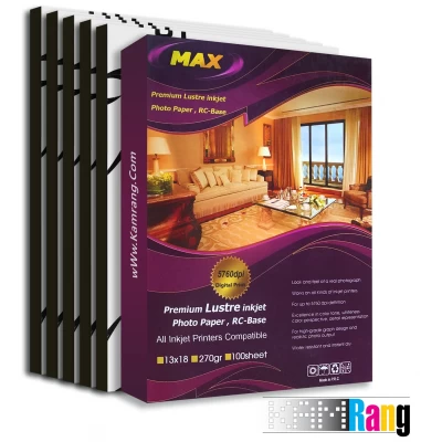 کاغذ لاستر مکس سایز 13x18 وزن 270 گرم 100 برگ