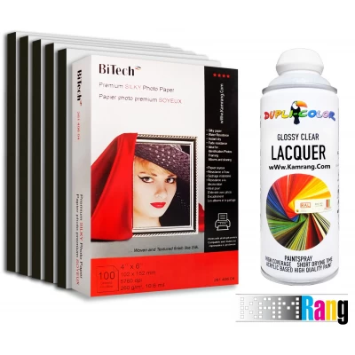 کاغذ سیلکی (ابریشمی) بایتک سایز 4R وزن 260 گرم 100 برگ