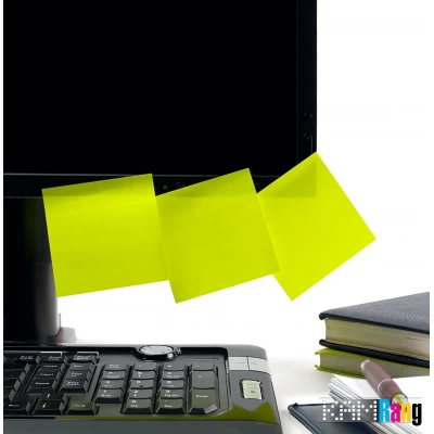 کاغذ یادداشت چسب دار چهار رنگ سایز 7.5x7.5