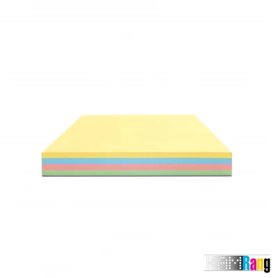 کاغذ یادداشت چسب دار چهار رنگ سایز 7.5x7.5