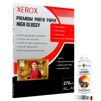 کاغذ های گلاسه زیراکس سایز A3 وزن 270 گرم 50 برگ