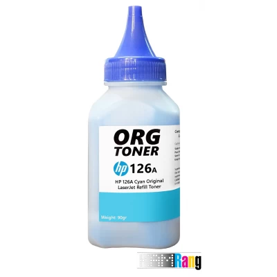 تونر شارژ 80 گرمی کارتریج لیزر رنگی اچ پی 126A آبی