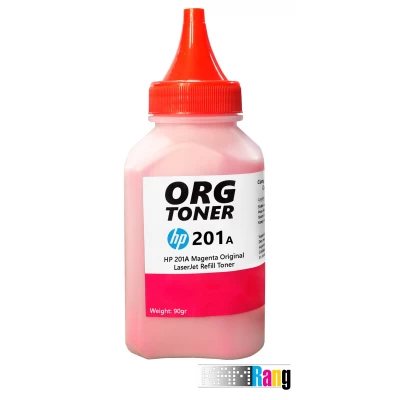 تونر شارژ 80 گرمی کارتریج لیزر رنگی اچ پی 201A قرمز