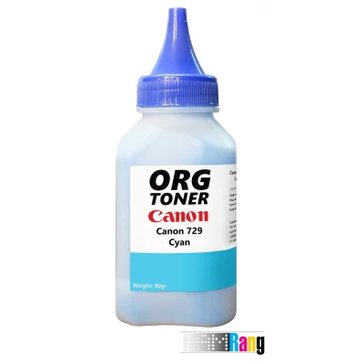 تونر شارژ 80 گرمی کارتریج لیزر رنگی کانن 729 آبی