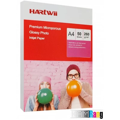 کاغذ فتوگلاسه هارتوی سایز A4 وزن 260 گرم 50 برگ