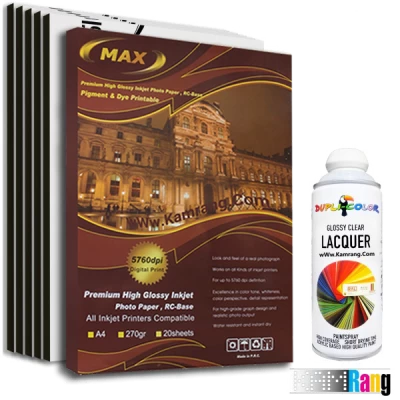 کاغذ فتوگلاسه مکس سایز A3 وزن 270 گرم 20 برگ