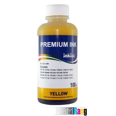 جوهر 100میلی لیتر InkTec زرد برای پرینترهای Epson