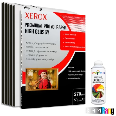 کاغذ های گلاسه زیراکس سایز A3 وزن 270 گرم 50 برگ