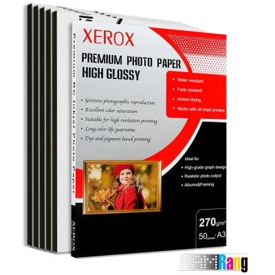 کاغذ های گلاسه زیراکس سایز A3 وزن 270 گرم 50 برگ