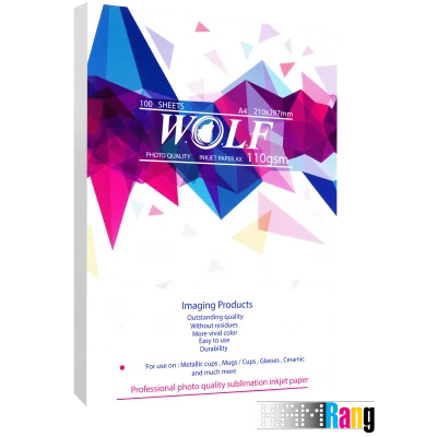 کاغذ سابلیمیشن ولف سایز A4 وزن 110 گرم 100 برگ