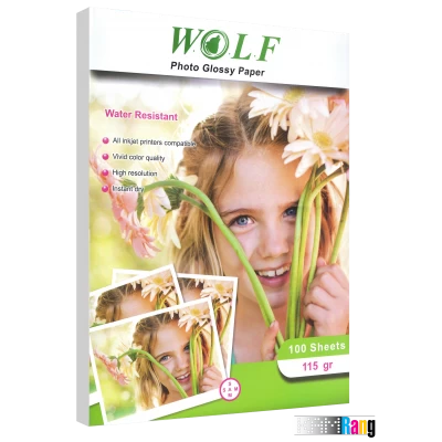 کاغذ فتوگلاسه ولف سایز A3 وزن 115 گرم 100 برگ