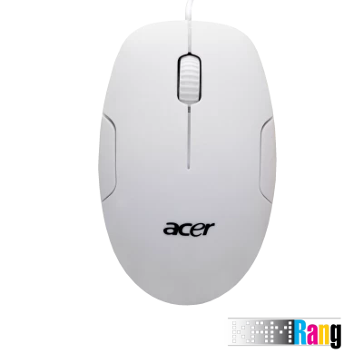 ماوس سیم دار ایسر رنگ سفید کد A-08