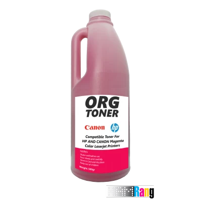 تونر نیم کیلویی او آر جی قرمز برای پرینترهای لیزر رنگی اچ پی و کانن
