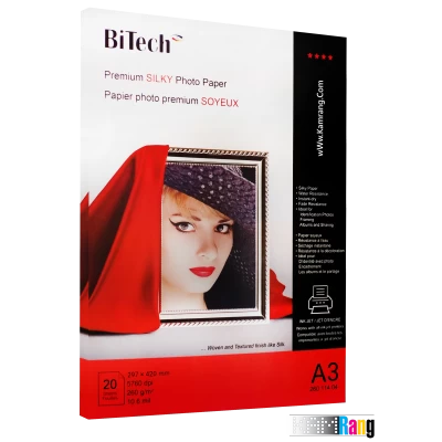 کاغذ سیلکی (ابریشمی) بایتک سایز A3 وزن 260 گرم 20 برگ